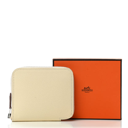 Hermes Epsom Silk'in Compact Wallet Nata 8 of 8