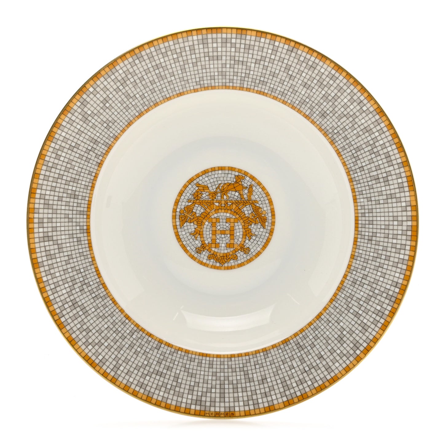 Porcelain Mosaique Au 24 Soup Bowl Gold