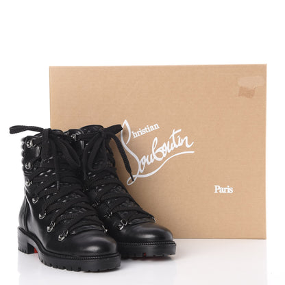 Christian Louboutin Shiny Nappa Mad Flat Boots 37 Black 7 of 7