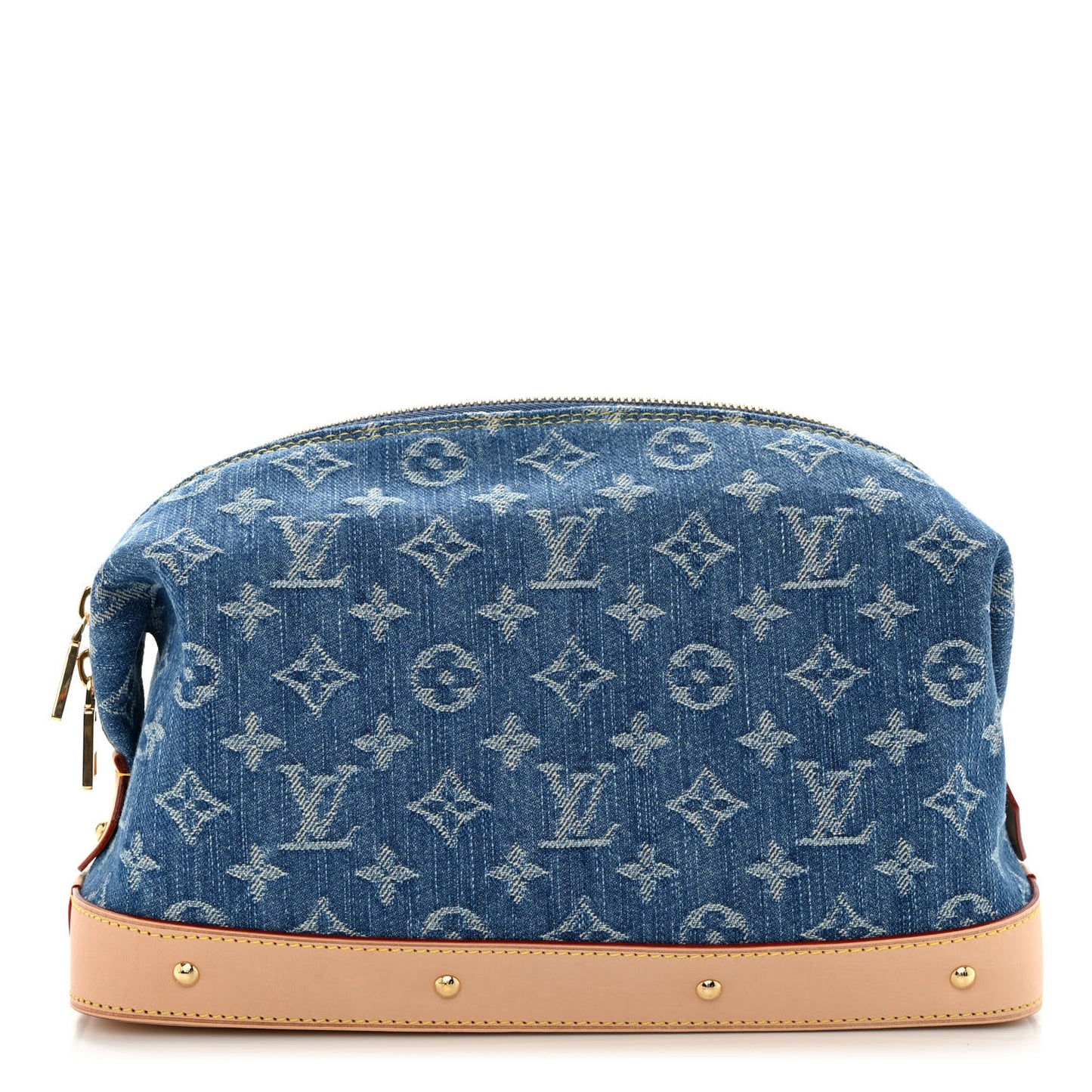 Monogram Denim Pochette Cosmetique GM Denim Blue