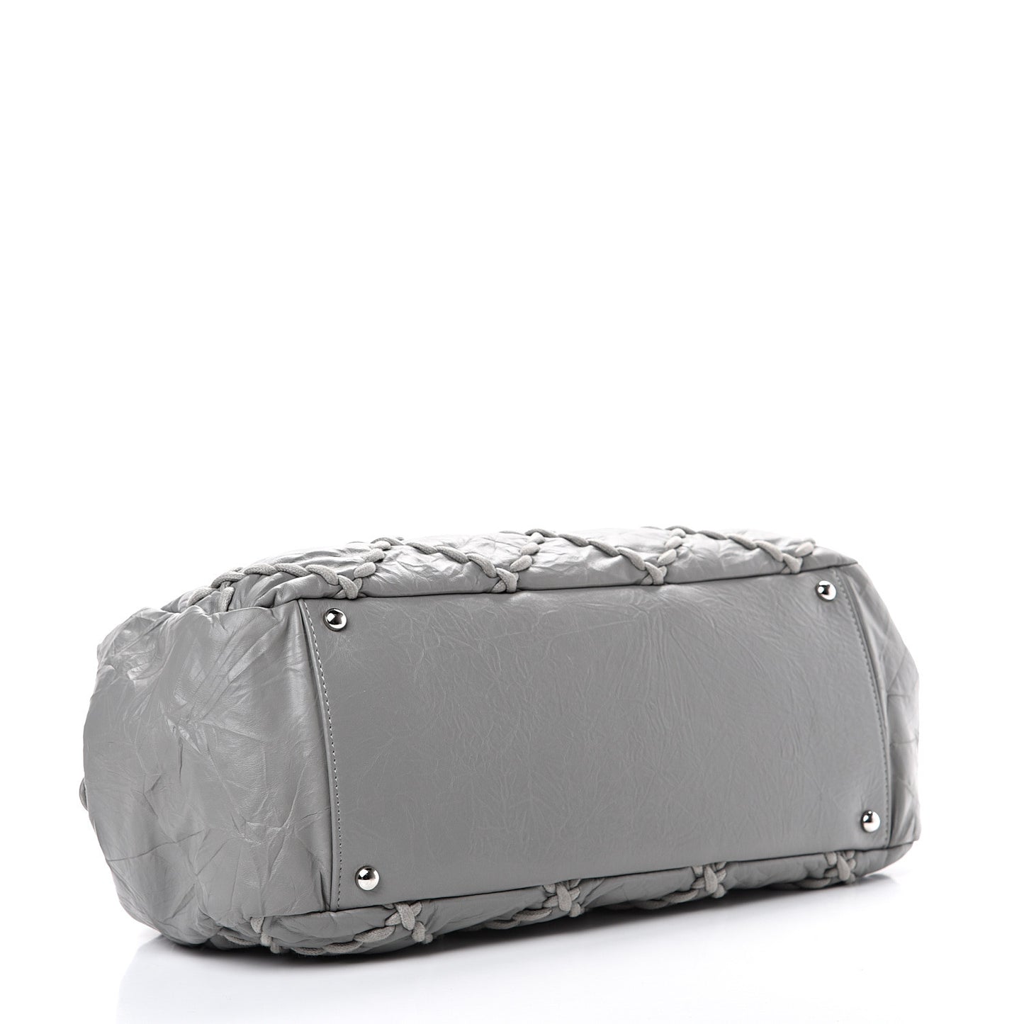 Calfskin Ultra Stitch Bowler Grey