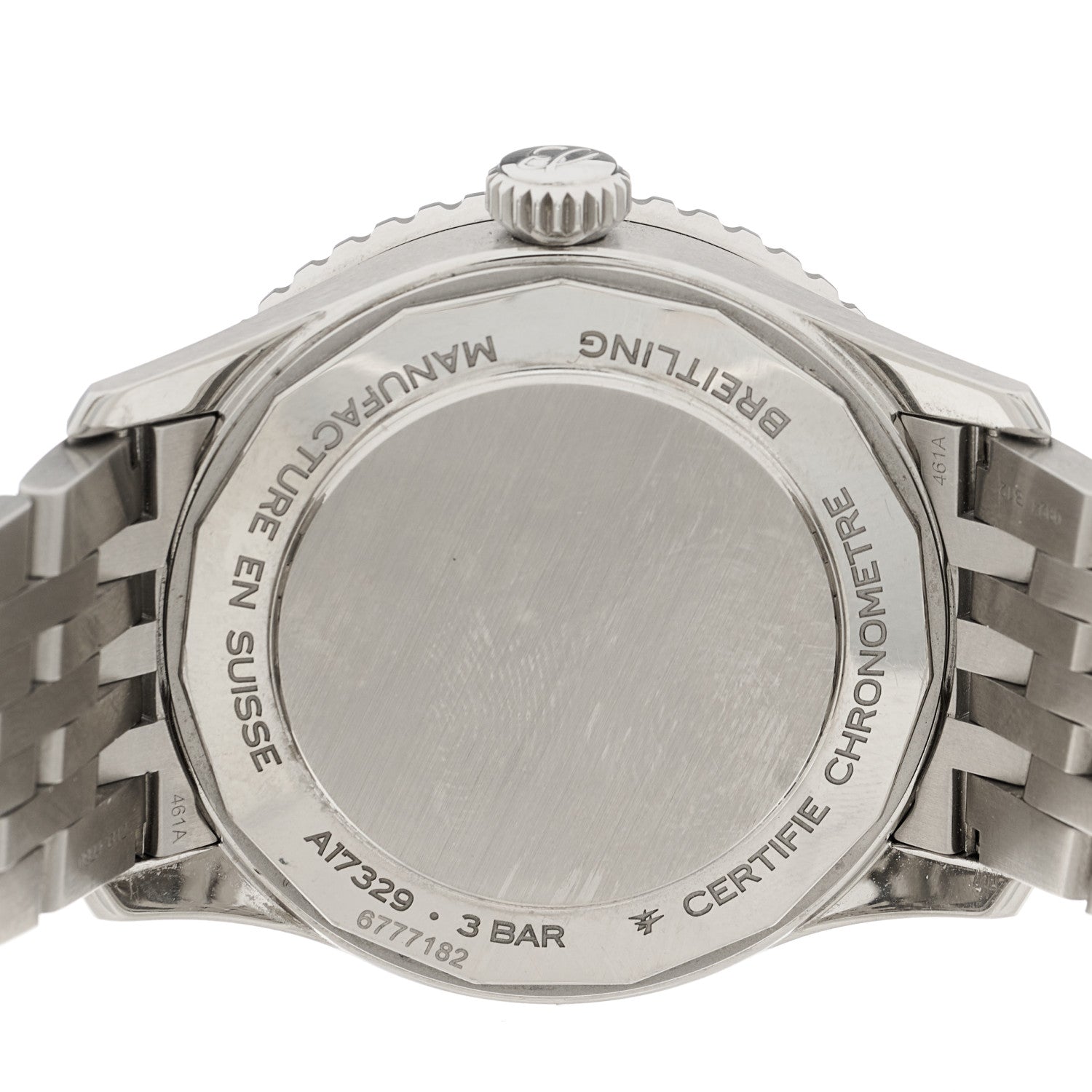 Breitling Stainless Steel 41mm Navitimer Automatic Watch Ice Blue A17329171C1A1 4 of 5