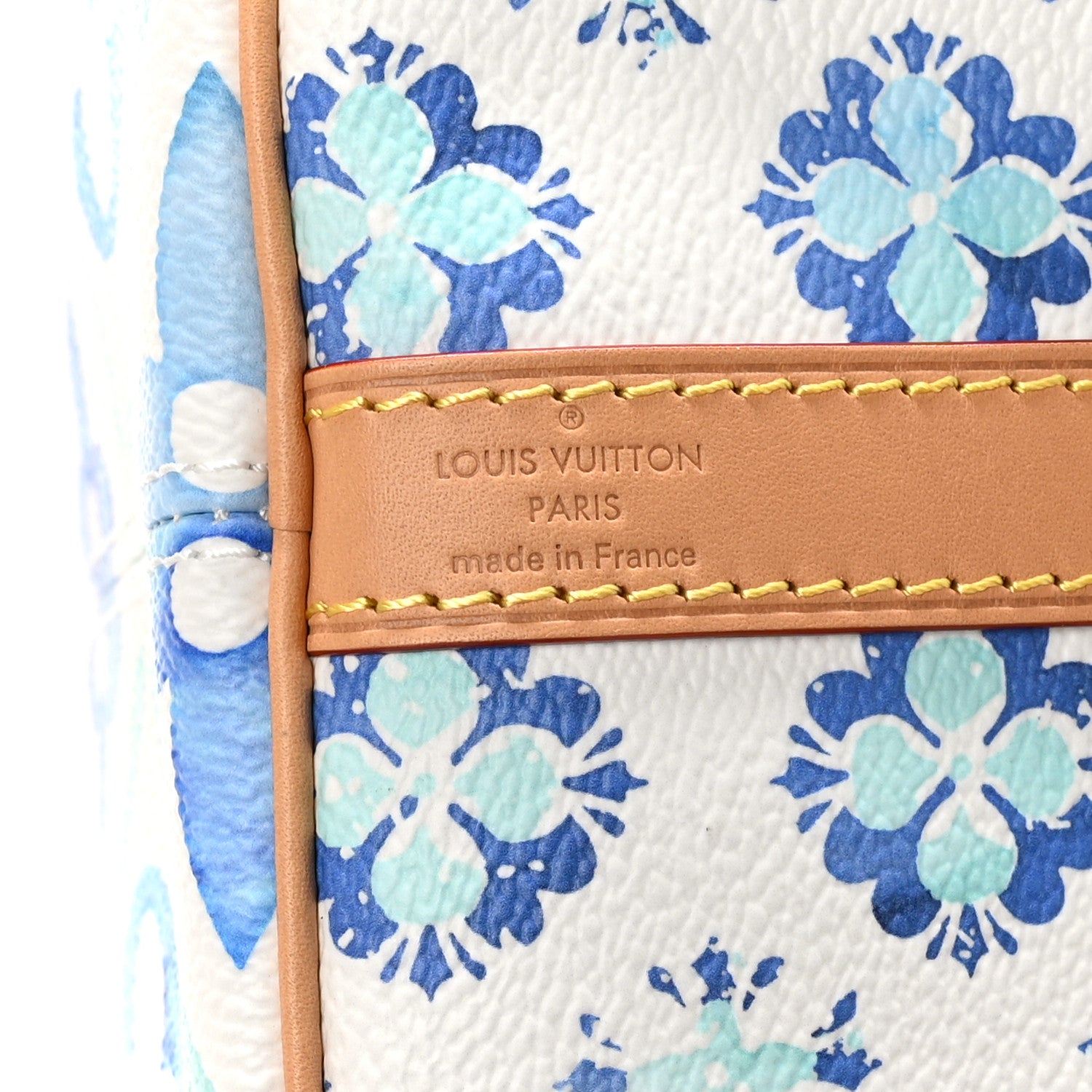 Louis Vuitton Monogram Tiles By The Pool Speedy Bandouliere 25 Lagoon Blue 6 of 10