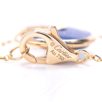Cartier 18K Yellow Gold Diamond Lapis Lazuli Amulette de Cartier Bracelet 4 of 5