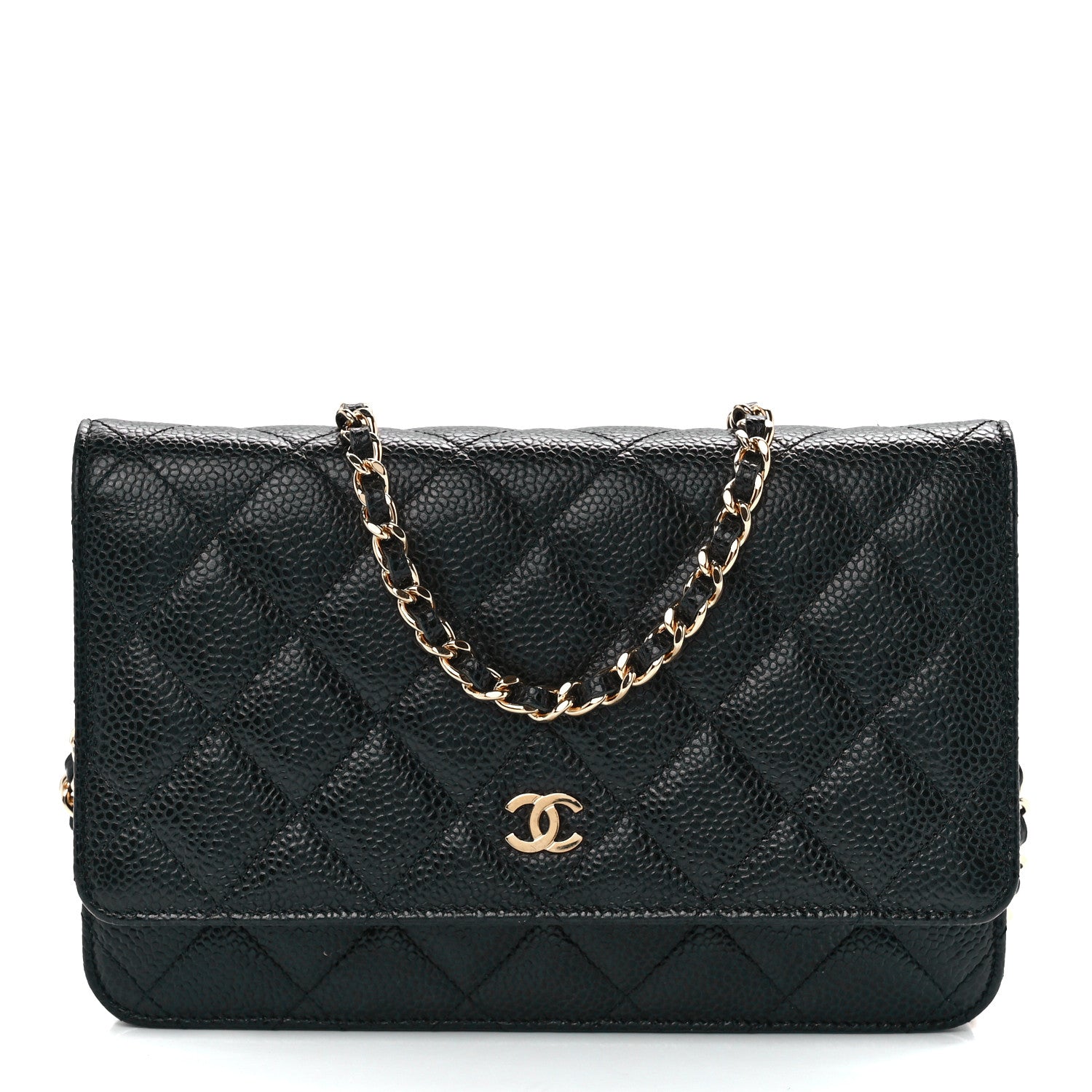 Chanel Caviar Quilted Wallet On Chain WOC Black 1 of 12