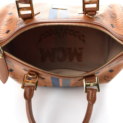 MCM Visetos Dog Bone Boston Bag Cognac 5 of 14