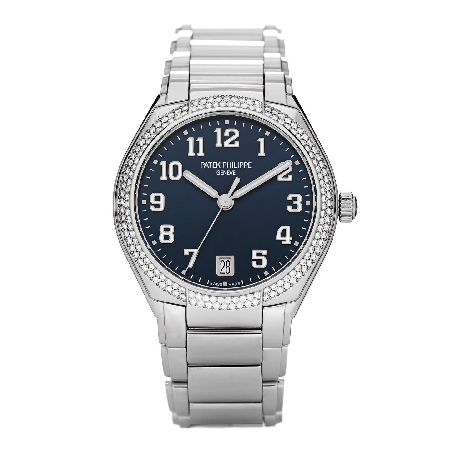 Stainless Steel Diamond 36mm Twenty-4 Automatic Watch Blue 7300/1200A-001