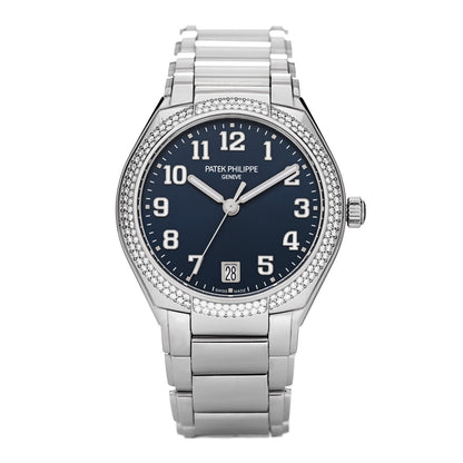 Patek Philippe Stainless Steel Diamond 36mm Twenty-4 Automatic Watch Blue 7300/1200A-001 1 of 5