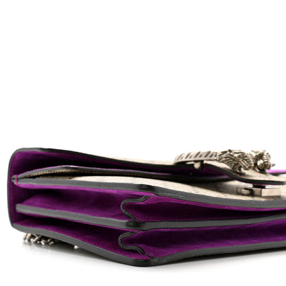Gucci GG Supreme Monogram Suede Small Dionysus Shoulder Bag Purple 10 of 11