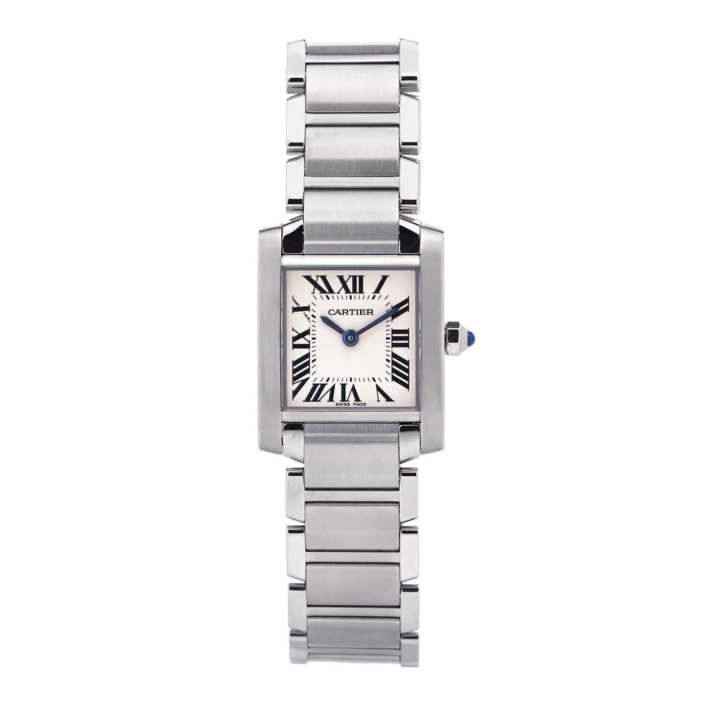 Stainless Steel 20mm Tank Francaise Quartz Watch