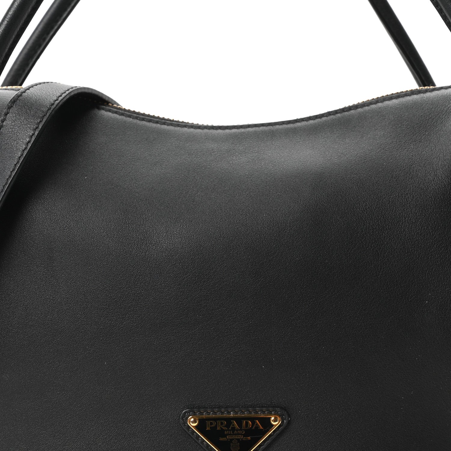 Prada Soft Calfskin Darling Shoulder Bag Black 8 of 10