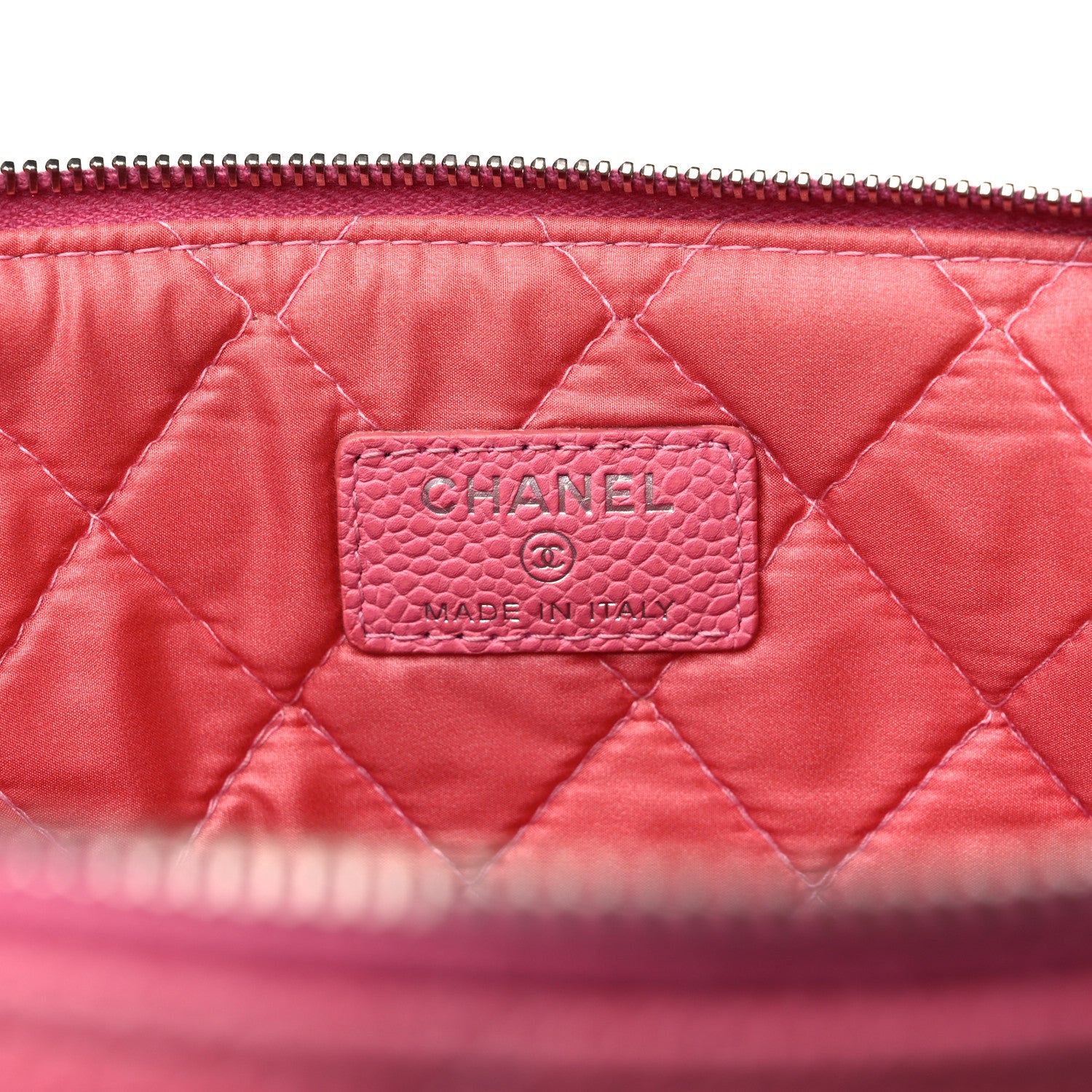 Chanel Caviar Quilted Large Cosmetic Case Rose Pink 6 of 9