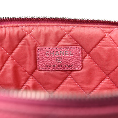 Chanel Caviar Quilted Large Cosmetic Case Rose Pink 6 of 9