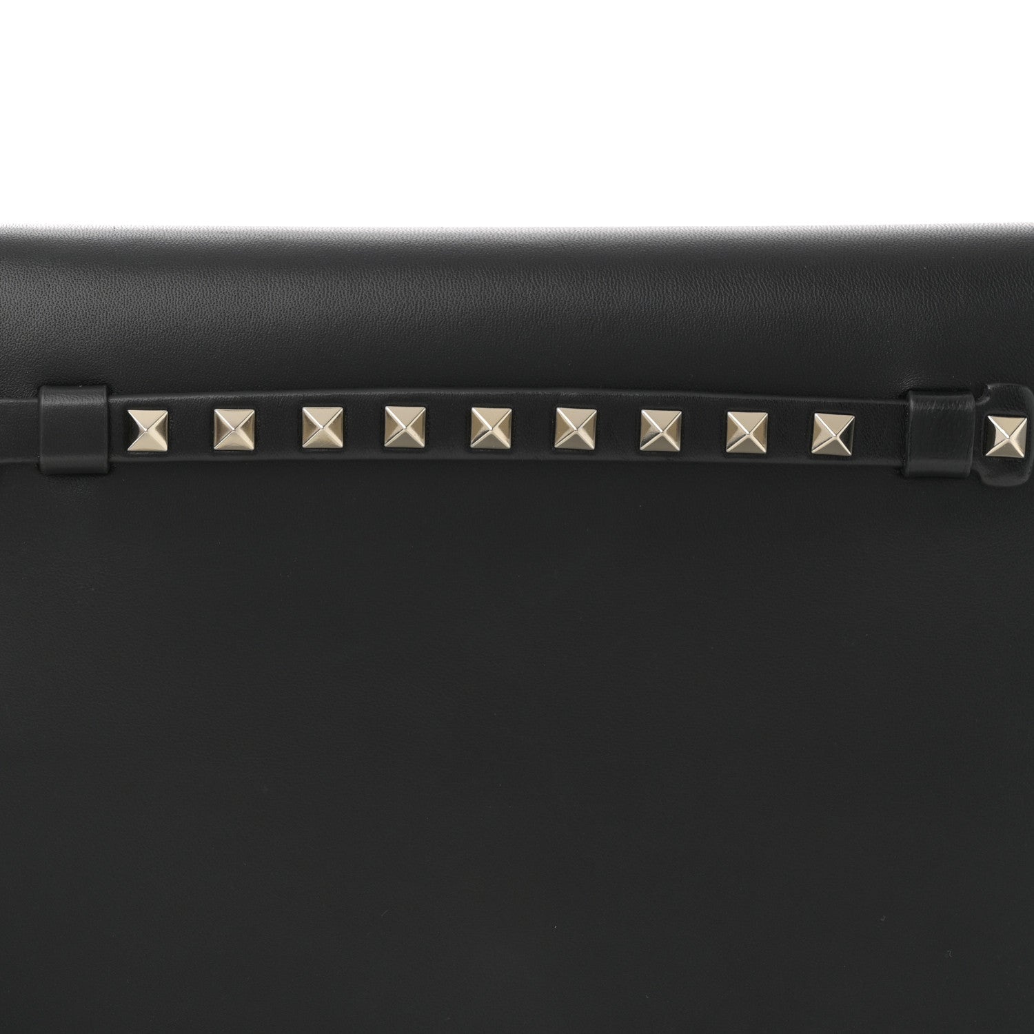 Valentino Garavani Nappa Small Rockstud Wristlet Clutch Black 7 of 11