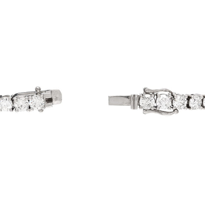 Parker & West by FASHIONPHILE Platinum Diamond 12.09ct Tennis Bracelet 4 of 6