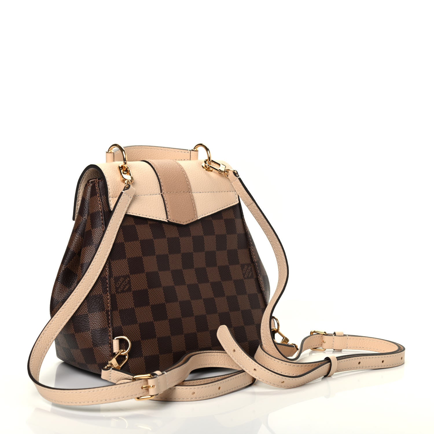 Louis Vuitton Damier Ebene Clapton Backpack Creme 2 of 4