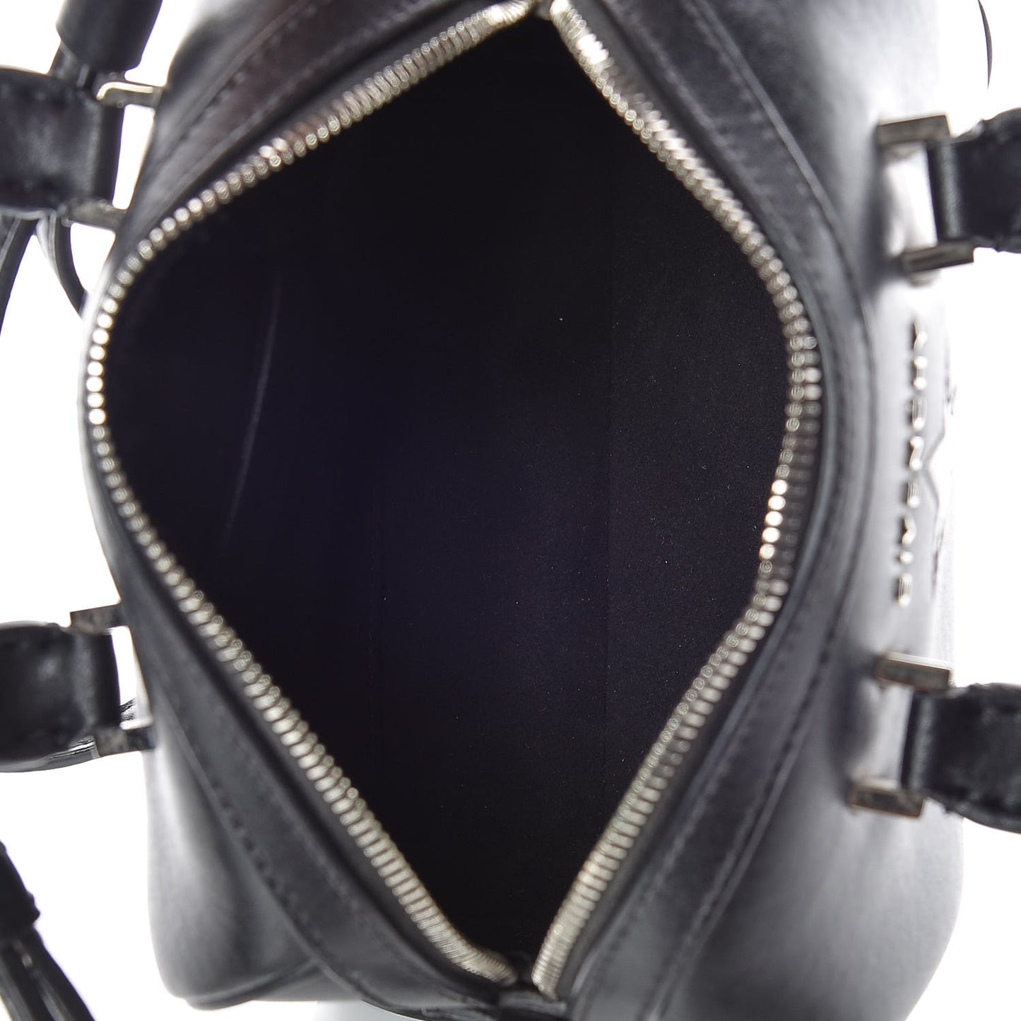 Calfskin Star Micro Lucrezia Black Silver