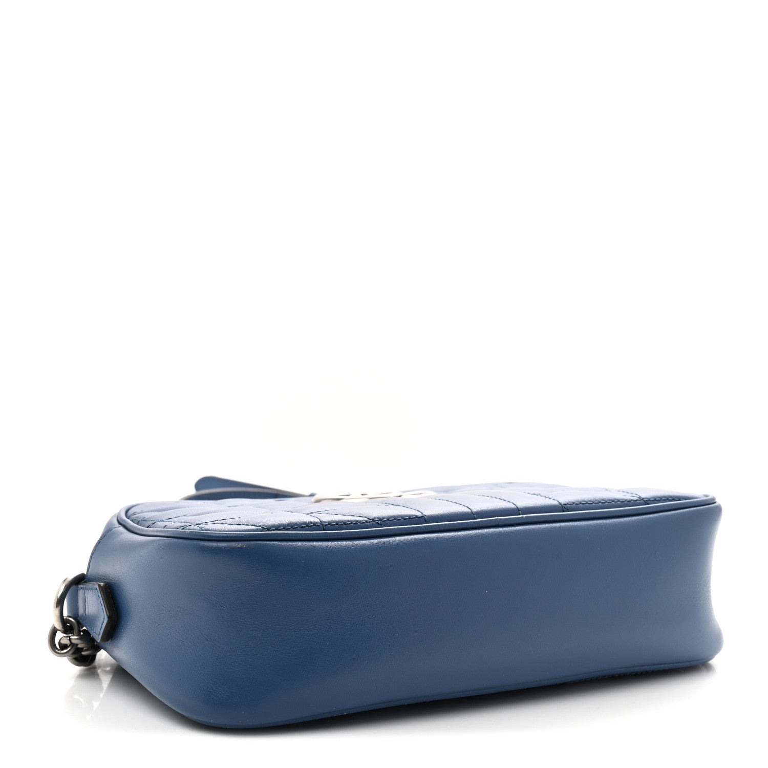 Gucci Calfskin Matelasse Aria Small GG Marmont Chain Shoulder Bag Clear Blue 4 of 13