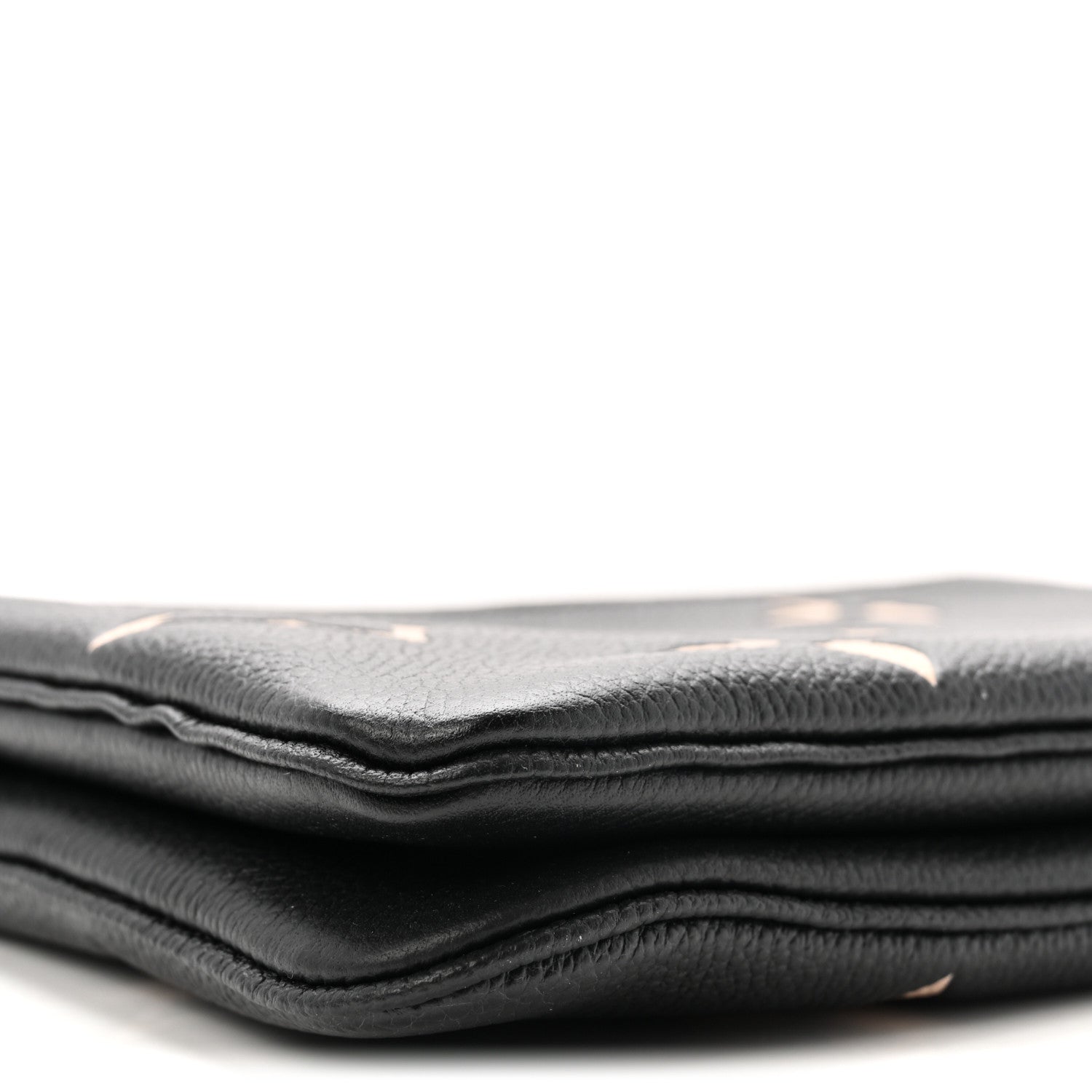 Louis Vuitton Empreinte Monogram Giant Double Zip Pochette Black Cream 8 of 10