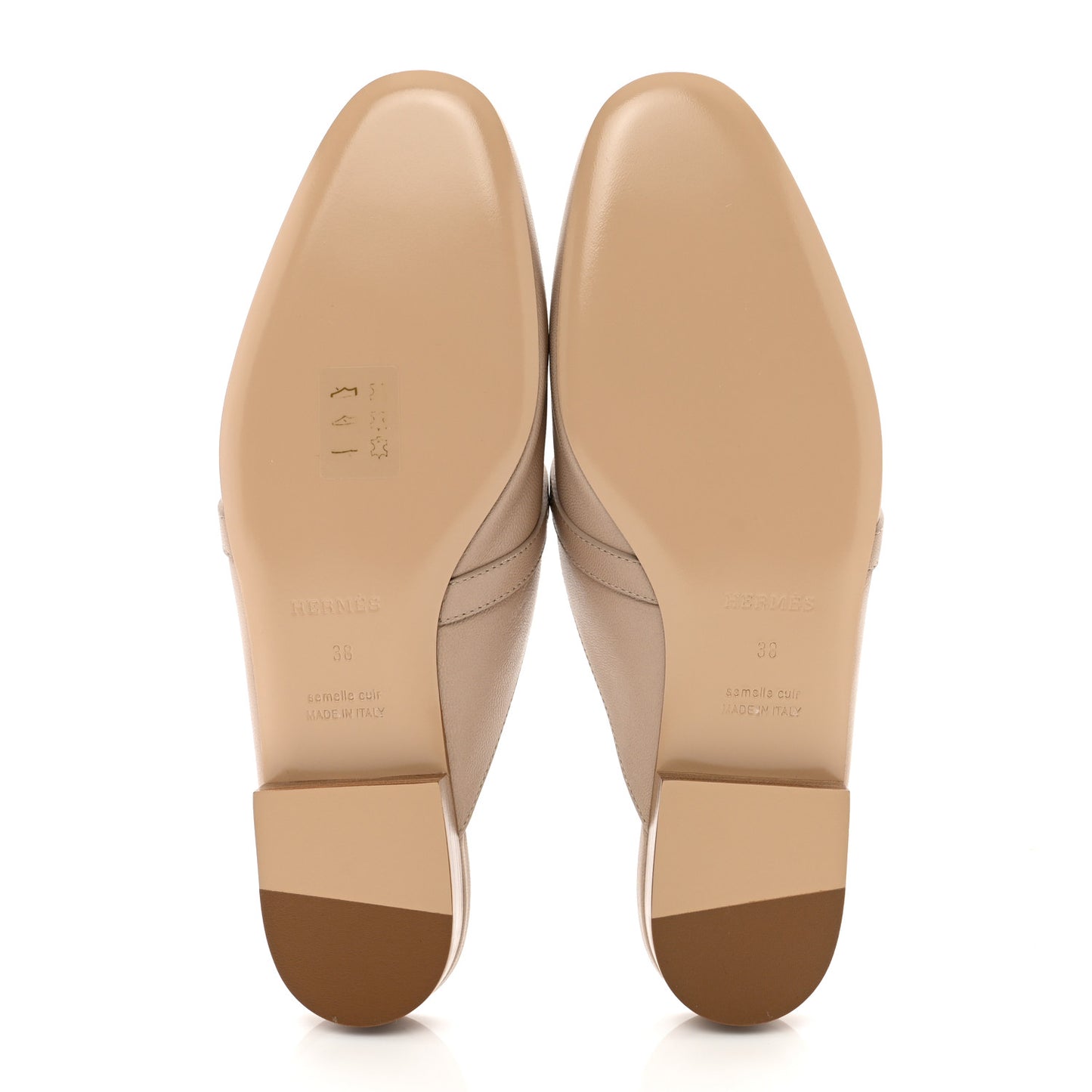 Calfskin Oz Mules 38 Blanc Gomme