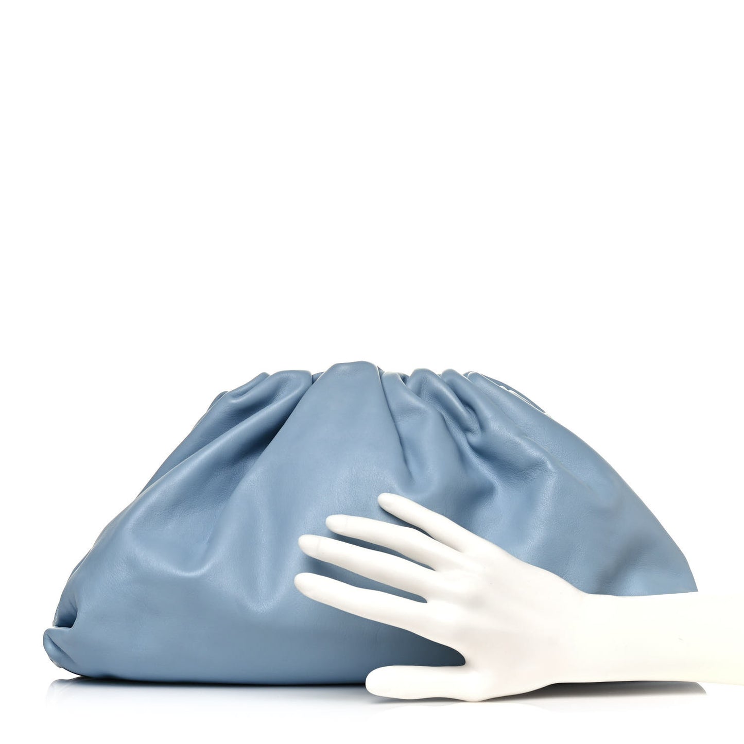 Smooth Butter Calf The Pouch Oversized Clutch Ice