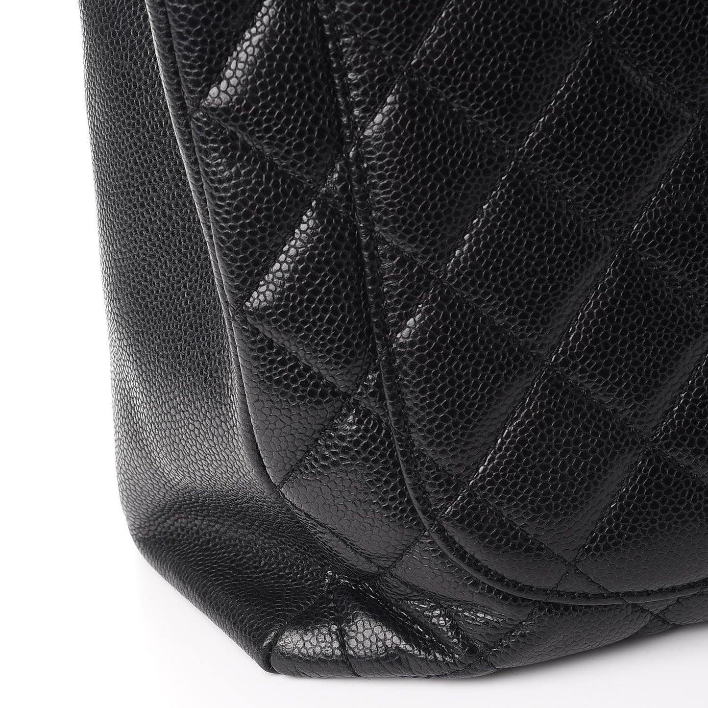 Caviar Quilted Grand Shopping Tote GST Black