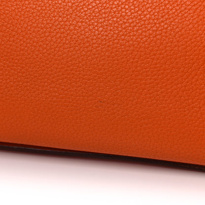 Hermes Taurillon Clemence Jypsiere 34 Orange 32 of 37