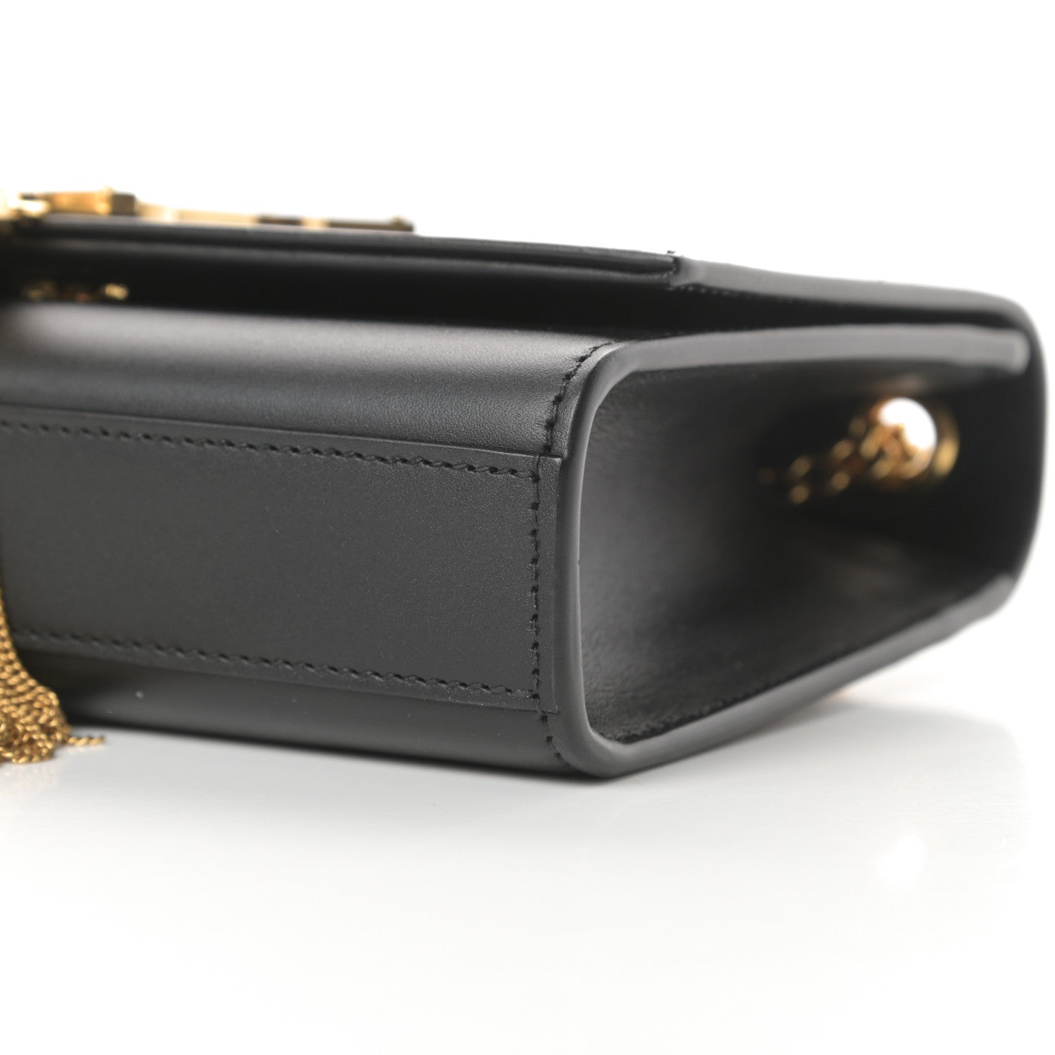 Saint Laurent Smooth Calfskin Small Classic Monogram Kate Tassel Satchel Black 10 of 12