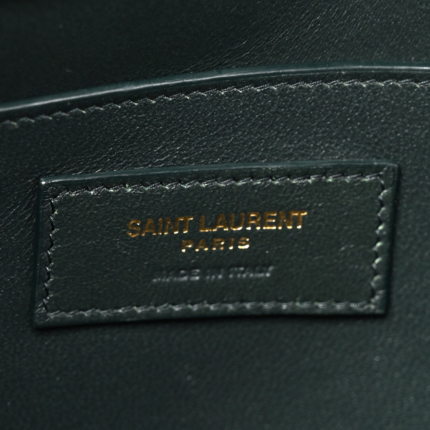 Smooth Calfskin Medium Manhattan Shoulder Bag Dark Green