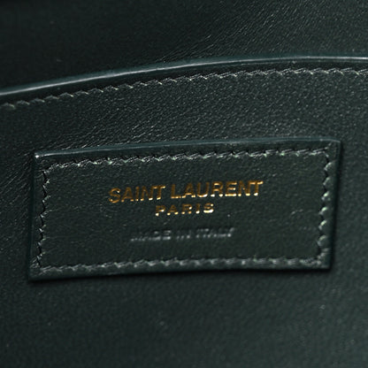Saint Laurent Smooth Calfskin Medium Manhattan Shoulder Bag Dark Green 6 of 11