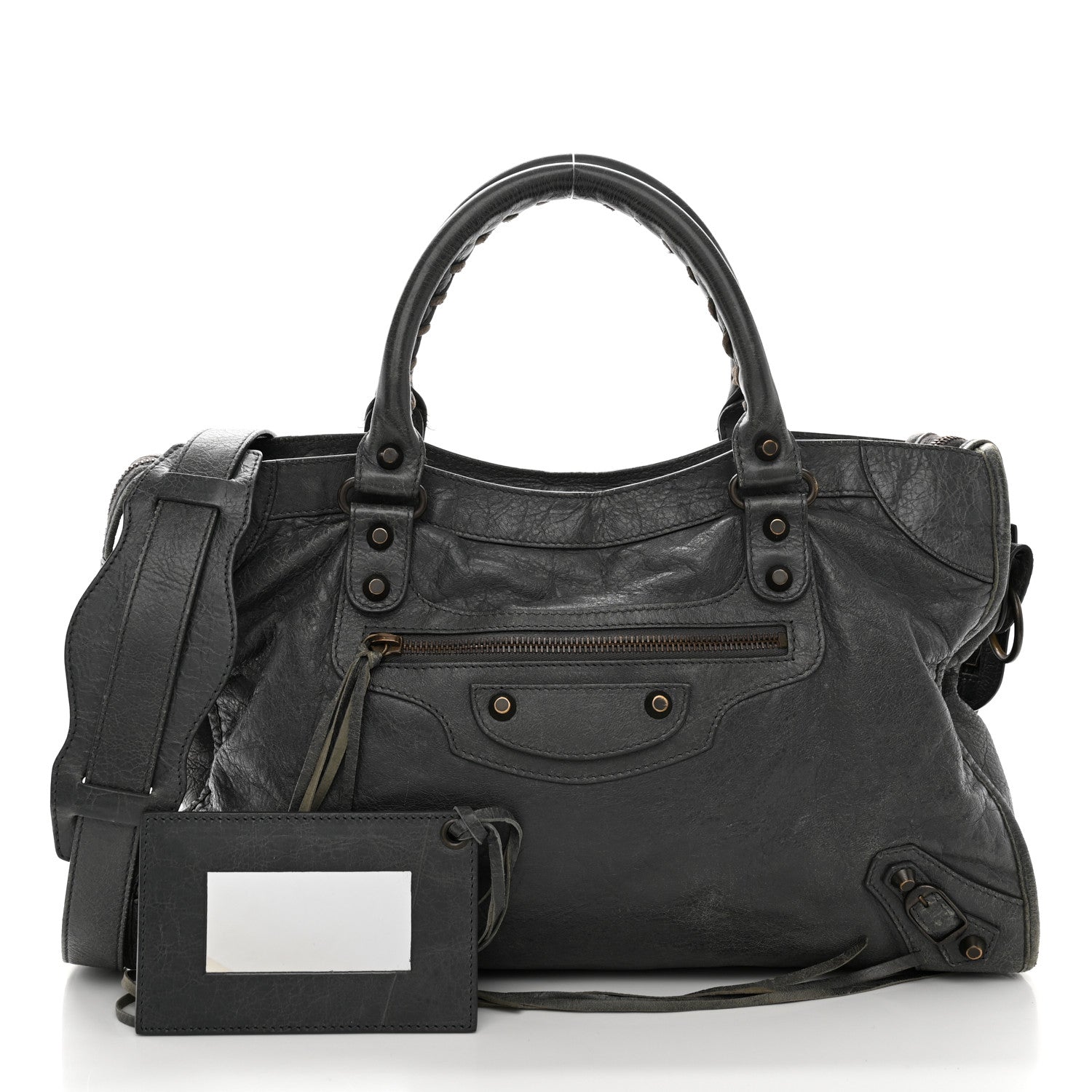 Balenciaga Agneau Classic Hardware City Anthracite 1 of 11