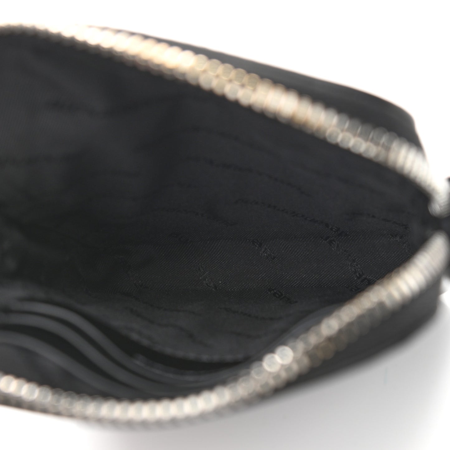 Textured Calfskin Scout Crossbody Pouch Black
