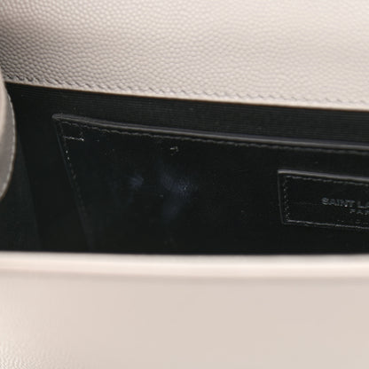 Saint Laurent Grain De Poudre Medium Classic Monogram Kate Satchel Souris 6 of 13