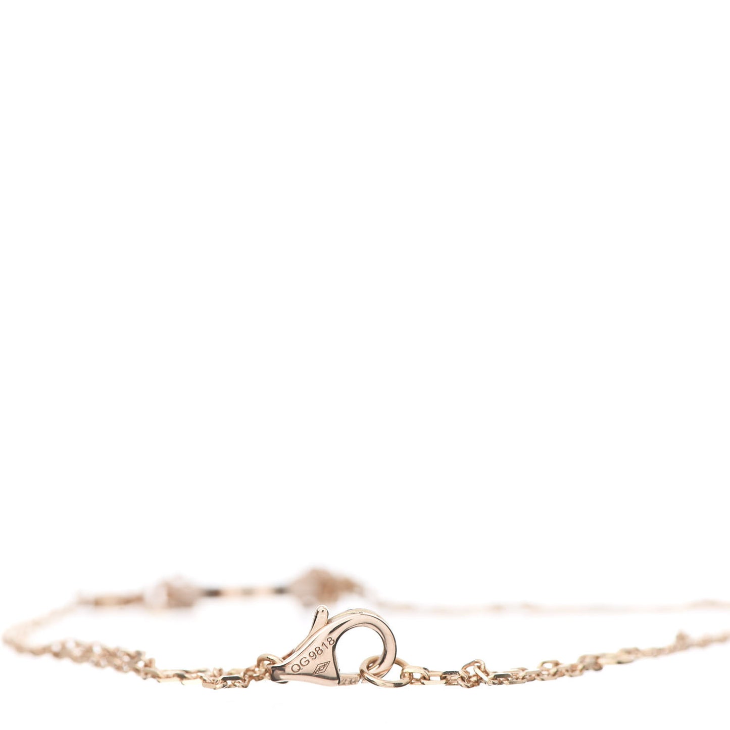 18K Pink Gold Diamond Pink Sapphire LOVE Bracelet