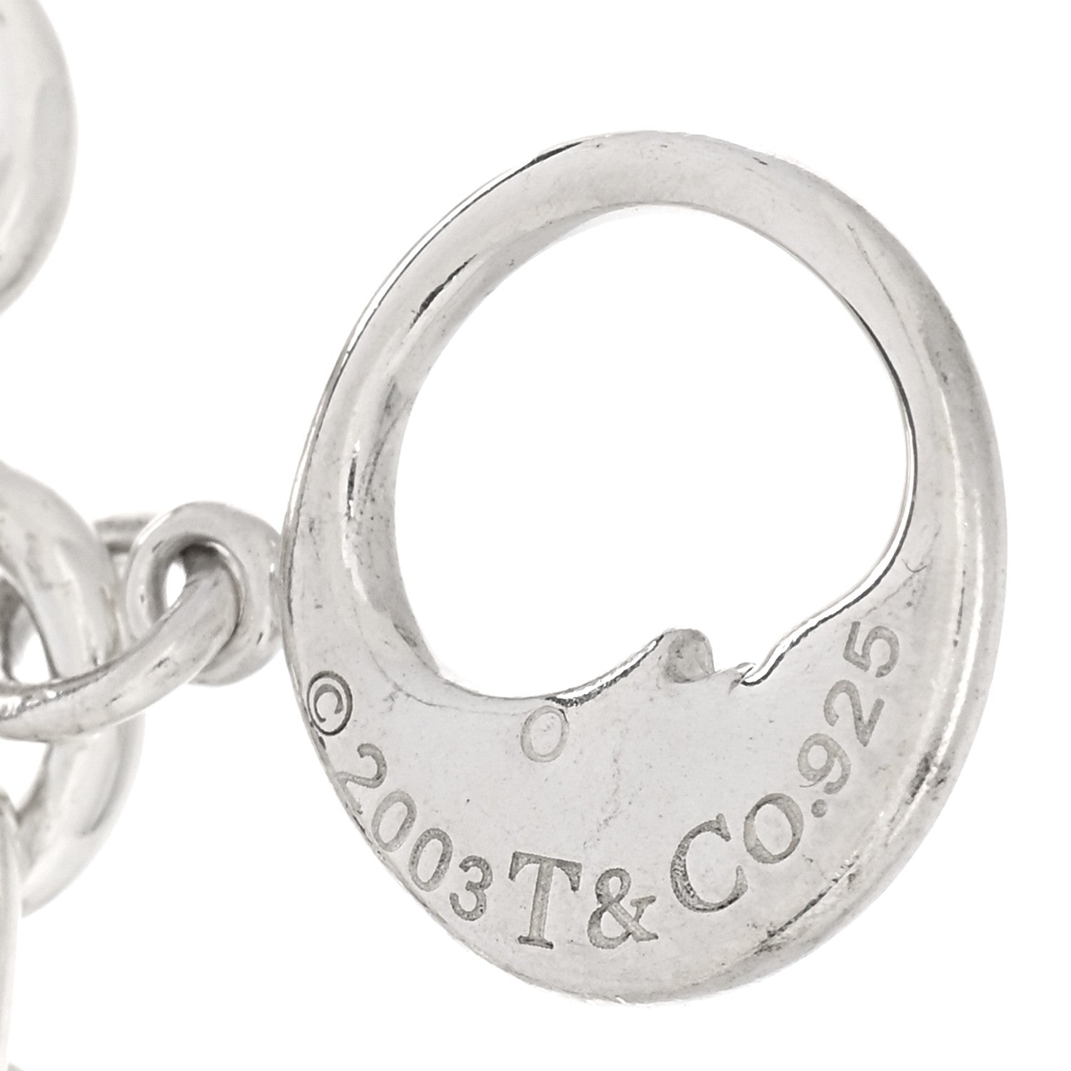 Tiffany Sterling Silver Peridot Rhodolite Iolite Charm Bracelet 3 of 3