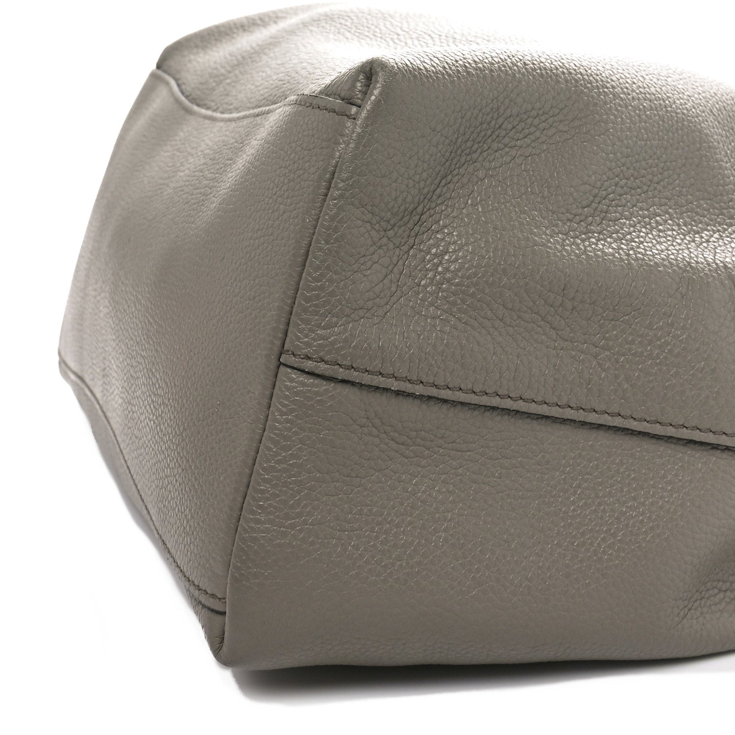 Prada Vitello Phenix Logo Hobo Argilla 9 of 10