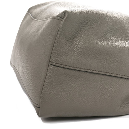 Prada Vitello Phenix Logo Hobo Argilla 9 of 10