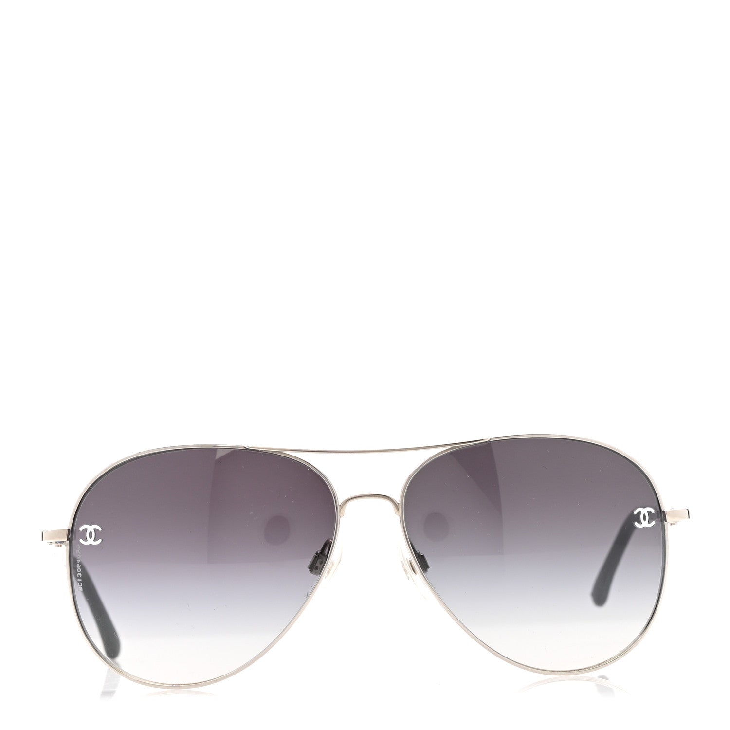 Chanel Aviator CC Sunglasses 4189-T-Q Black 2 of 8