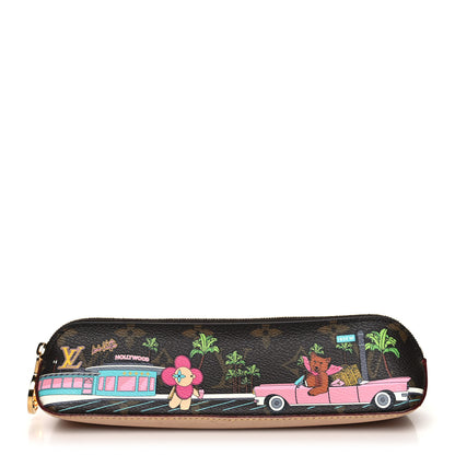 Louis Vuitton Monogram 2021 Christmas Animation Hollywood Elizabeth Pencil Pouch Coquelicot 1 of 10