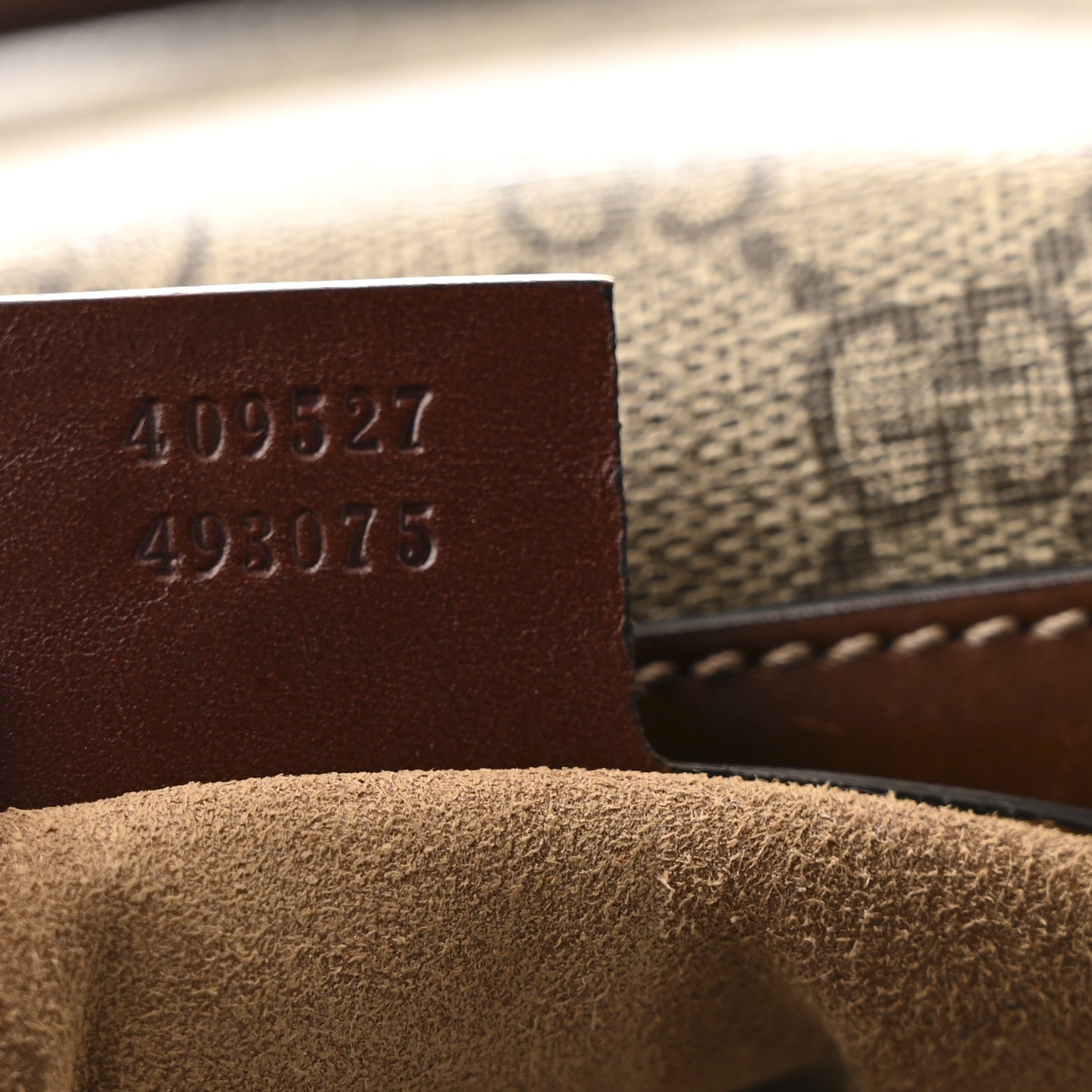 GG Supreme Monogram Medium Boston Beige Cuir