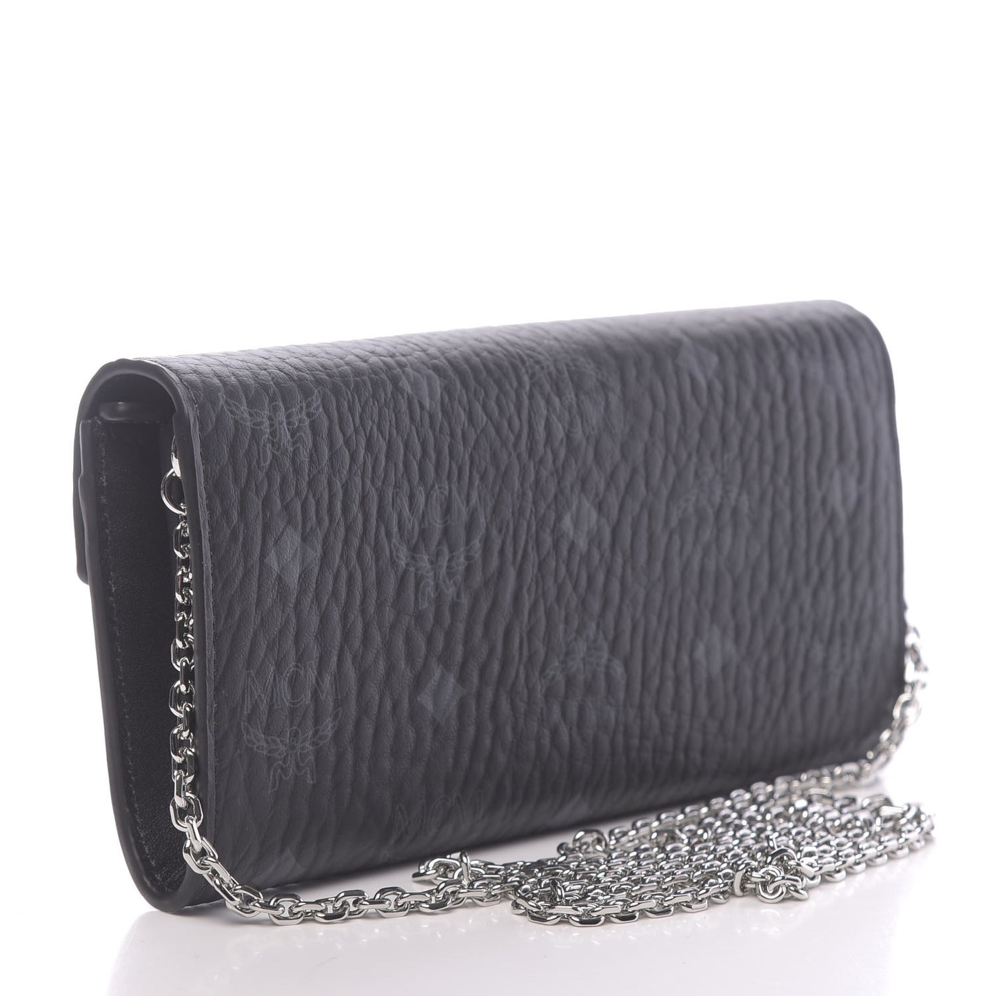 Visetos Large Patricia Wallet On Chain Black