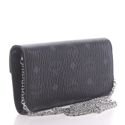 MCM Visetos Large Patricia Wallet On Chain Black 3 of 10