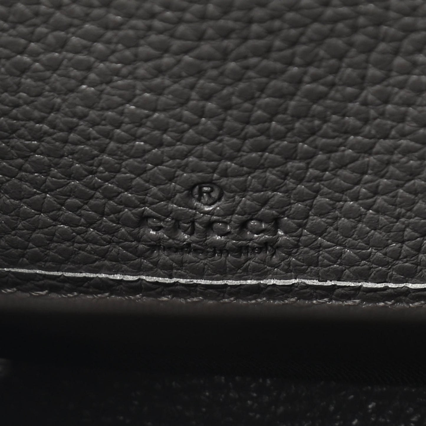 Grainy Calfskin Zumi Zip Around Wallet Dusty Grey