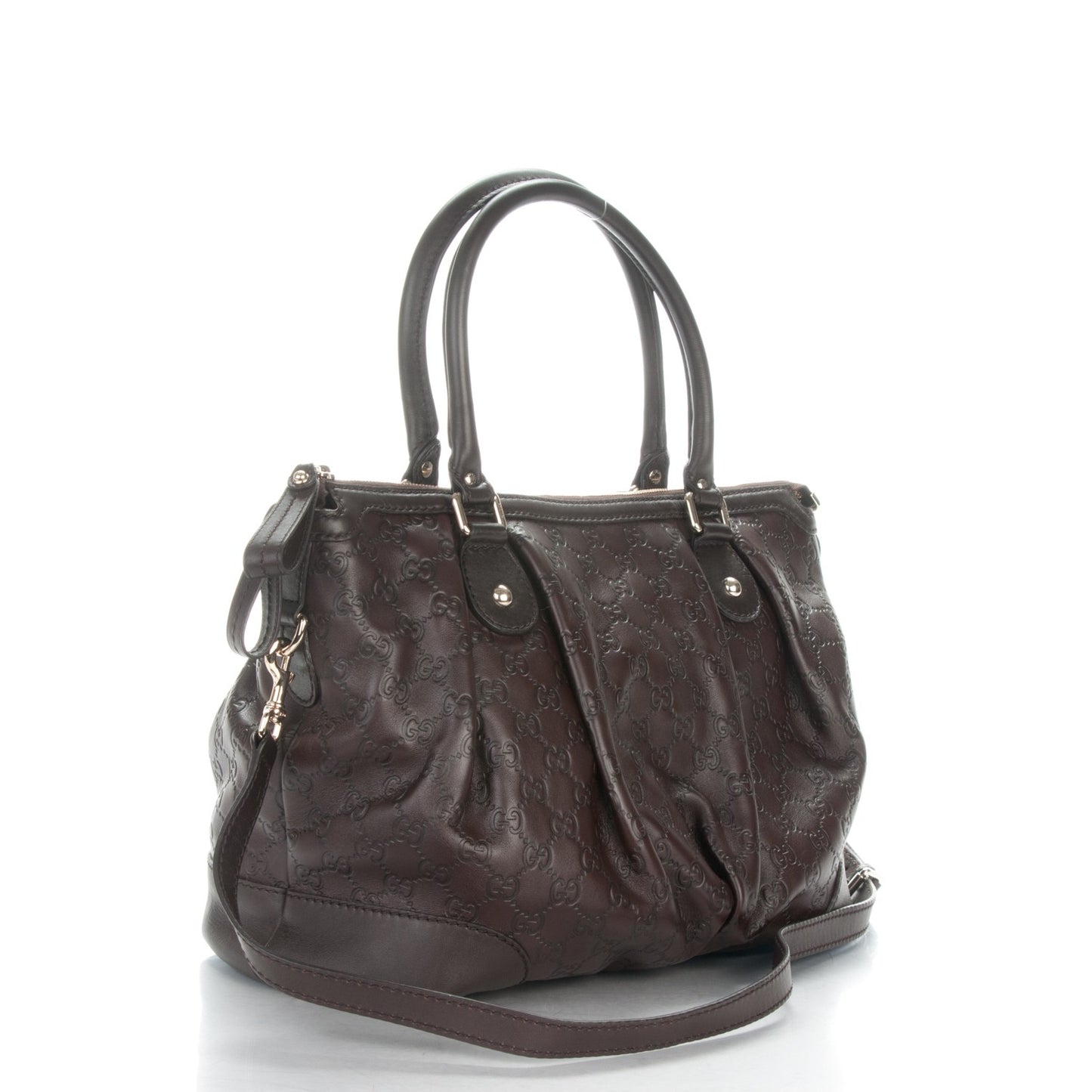 Guccissima Large Sukey Top Handle Bag Chocolate