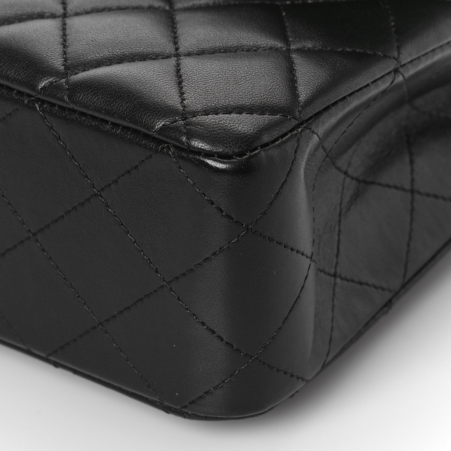 Chanel Lambskin Quilted Medium Double Flap So Black 10 of 10