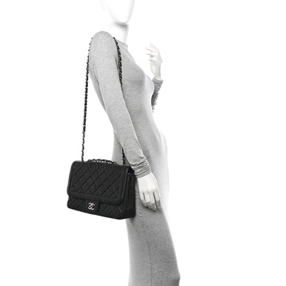 Chanel Lambskin Quilted Large Coco Rider Flap Black 3 of 10