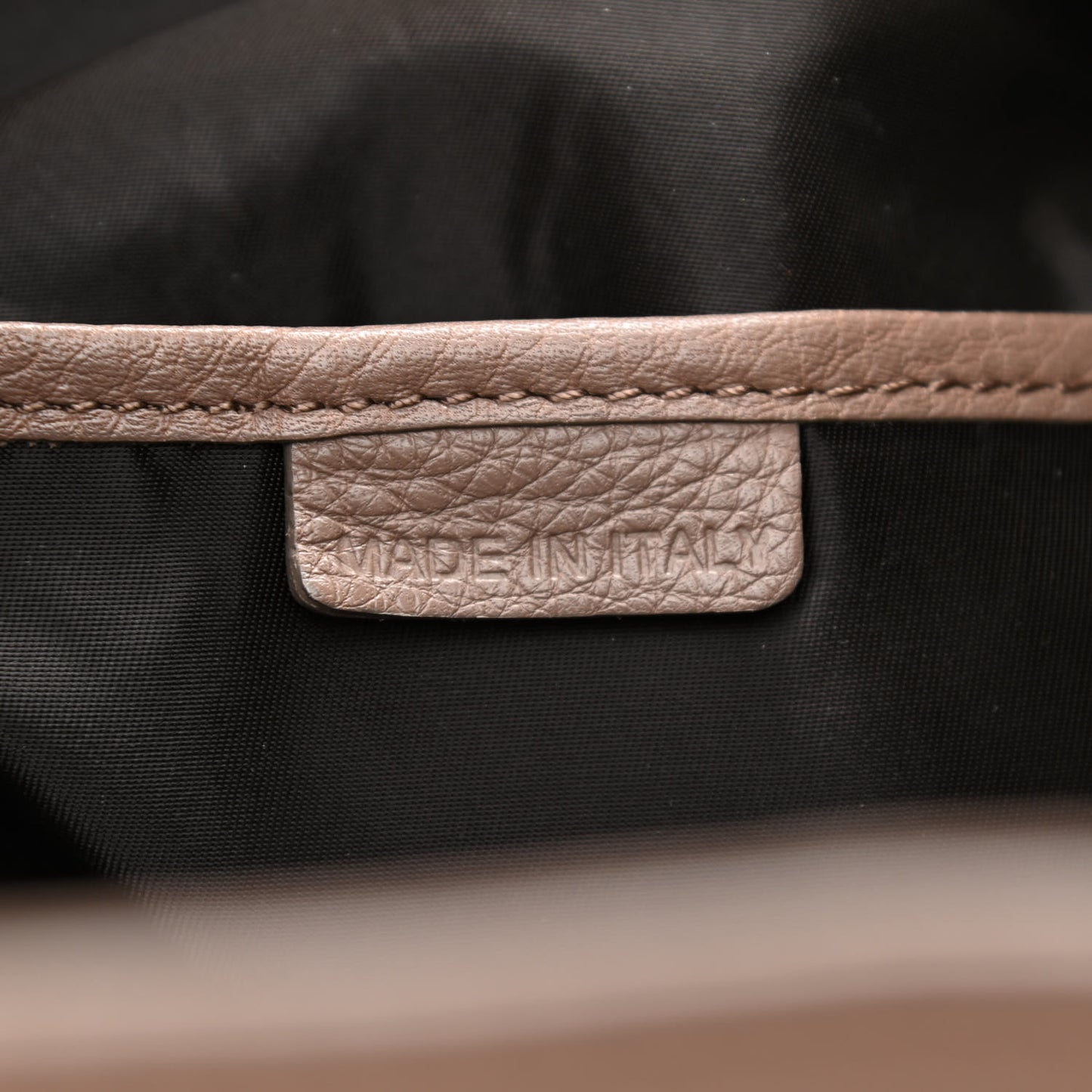 Calfskin Suede Earlsburn Mixed Media Tote Mole Grey