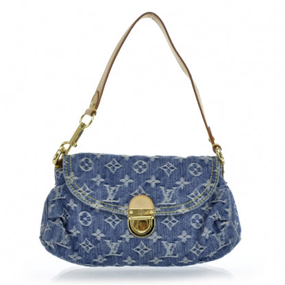 Louis Vuitton Monogram Denim Mini Pleaty Blue 1 of 11