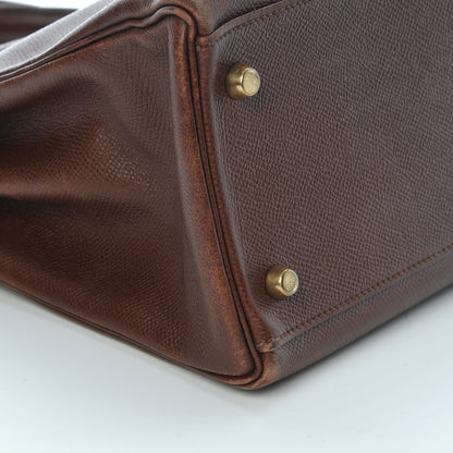 Hermes Courchevel Kelly Retourne 32 Chocolate 42 of 44