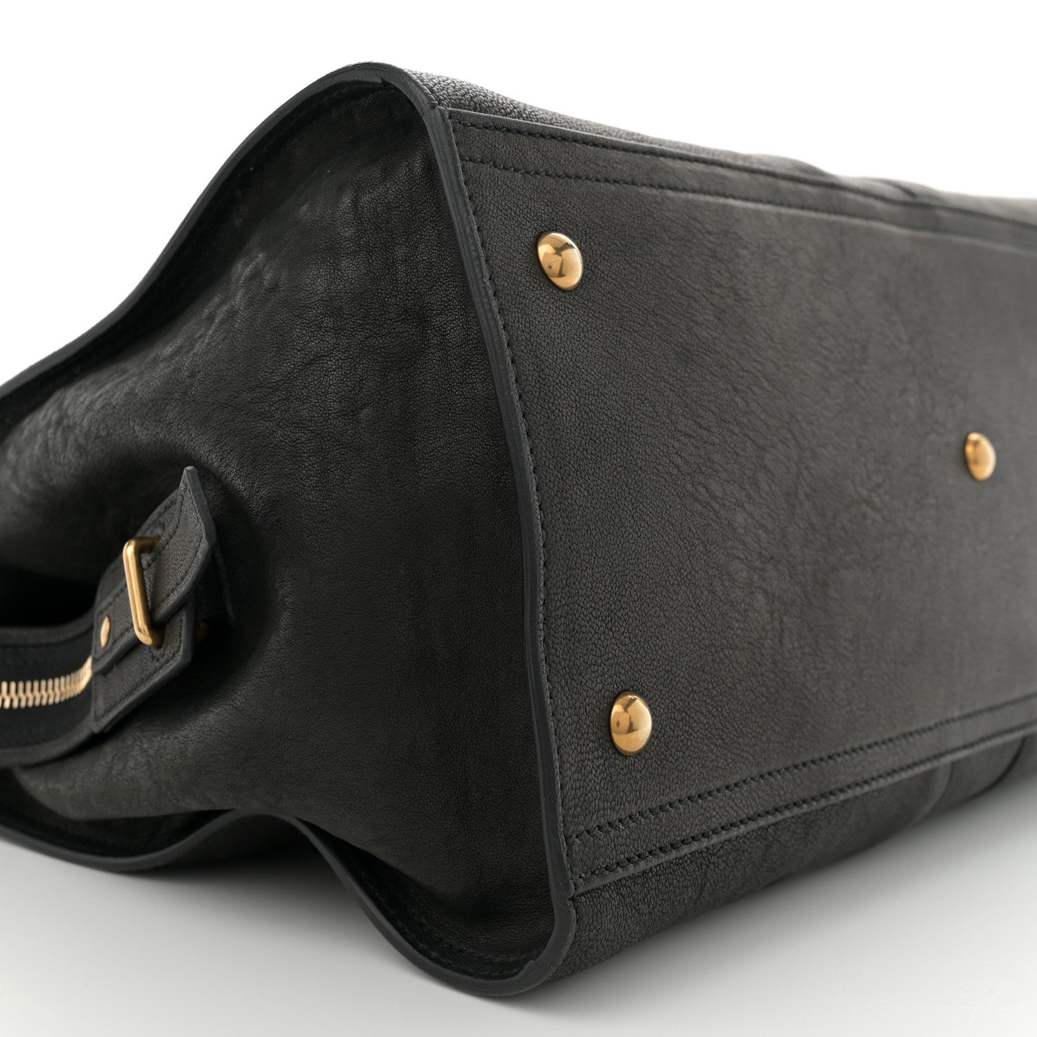 Saint Laurent Sheepskin Medium Cabas ChYc Black 9 of 10
